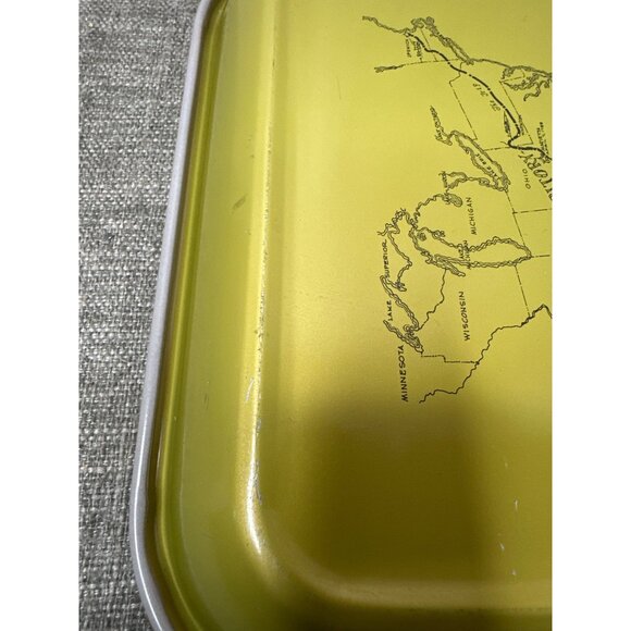 Vintage 1987 Westward Ho! Metal Serving Tray By Leslie Cope - Picture 8 of 11